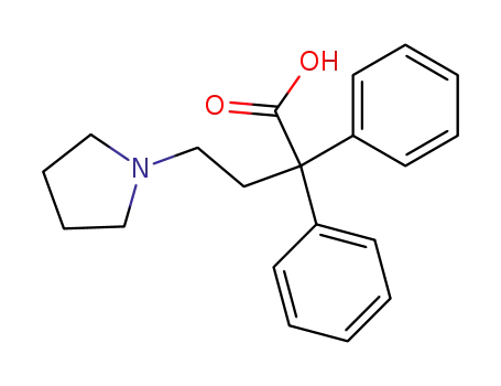 2,2-diphenyl-4-pyrrolidino-butyric acid