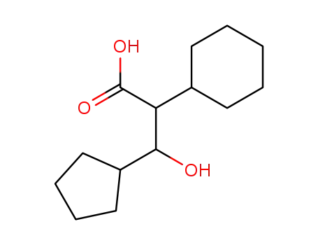 Molecular Structure of 7505-58-0 (2-cyclohexyl-3-cyclopentyl-3-hydroxypropanoic acid)