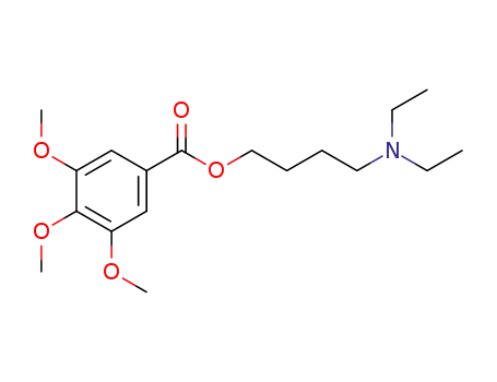Molecular Structure of 32065-99-9 (3,4,5-Trimethoxybenzoic acid 4-(diethylamino)butyl ester)