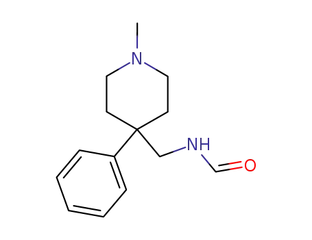 Molecular Structure of 7475-58-3 (N-[(1-methyl-4-phenylpiperidin-4-yl)methyl]formamide)