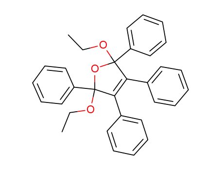 Molecular Structure of 97155-15-2 (2,5-diethoxy-2,3,4,5-tetraphenyl-2,5-dihydro-furan)