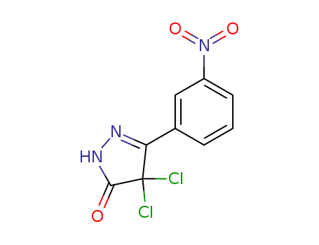 4,4-dichloro-5-(3-nitro-phenyl)-2,4-dihydro-pyrazol-3-one