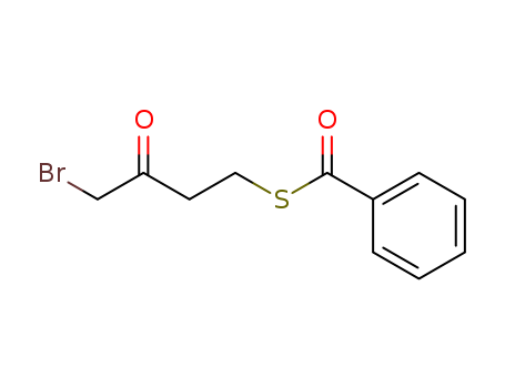 Molecular Structure of 99853-23-3 (Benzenecarbothioic acid, S-(4-bromo-3-oxobutyl) ester)
