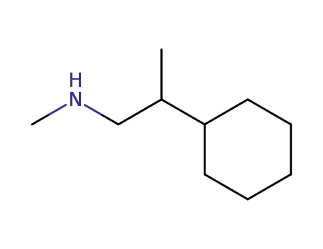 Molecular Structure of 532-52-5 (N,β-Dimethylcyclohexaneethanamine)