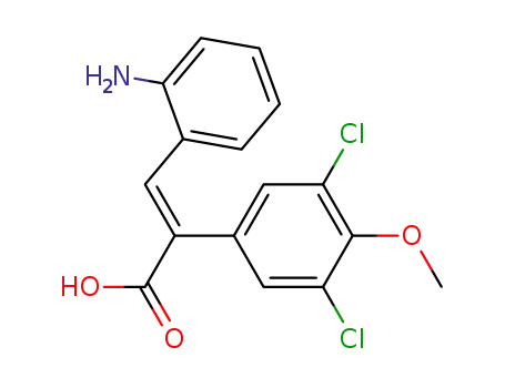 3<i>t</i>-(2-amino-phenyl)-2-(3,5-dichloro-4-methoxy-phenyl)-acrylic acid