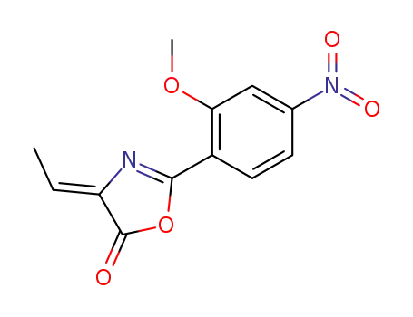 4-ethylidene-2-(2-methoxy-4-nitro-phenyl)-4<i>H</i>-oxazol-5-one