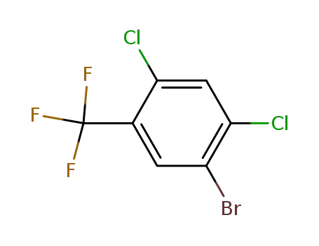 Molecular Structure of 393-45-3 (1-BroMo-2,4-dichloro-5-(trifluoroMethyl)benzene)