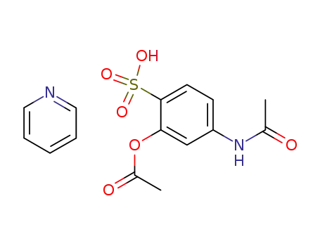 Molecular Structure of 5394-96-7 (4-(acetylamino)-2-(acetyloxy)benzenesulfonic acid - pyridine (1:1))