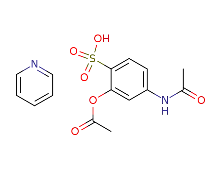 4-Acetamido-2-acetyloxybenzenesulfonic acid;pyridine