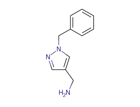 Molecular Structure of 936940-11-3 ((1-benzyl-1H-pyrazol-4-yl)methylamine)