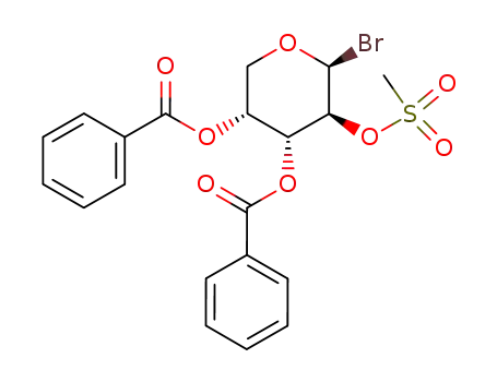 <i>O</i><sup>3</sup>,<i>O</i><sup>4</sup>-dibenzoyl-<i>O</i><sup>2</sup>-methanesulfonyl-β-D-arabinopyranosyl bromide