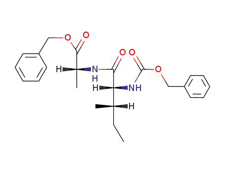 Molecular Structure of 210909-00-5 (<i>N</i>-(<i>N</i>-benzyloxycarbonyl-D-alloisoleucyl)-D-alanine benzyl ester)