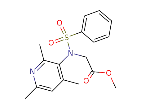 <i>N</i>-benzenesulfonyl-<i>N</i>-(2,4,6-trimethyl-[3]pyridyl)-glycine-methyl ester