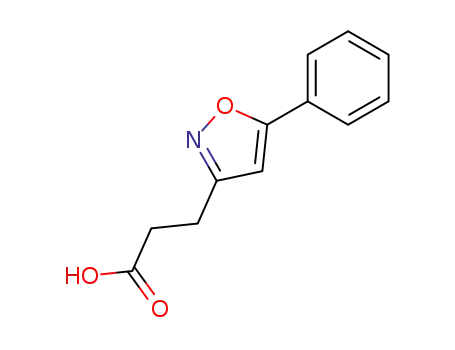 Molecular Structure of 3919-86-6 (5-PHENYLISOXAZOLE-3-PROPIONIC ACID)