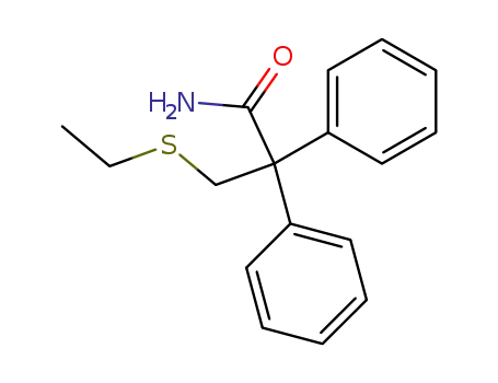 3-ethylsulfanyl-2,2-diphenyl-propionic acid amide