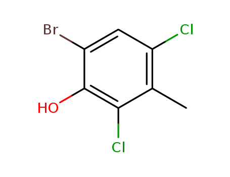 Phenol,6-bromo-2,4-dichloro-3-methyl- cas  5415-39-4
