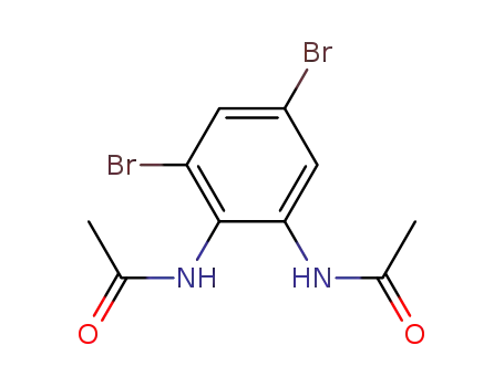 Molecular Structure of 2004-77-5 (<i>N</i>,<i>N</i>'-(3,5-dibromo-<i>o</i>-phenylene)-bis-acetamide)