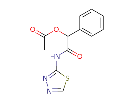 Molecular Structure of 3610-63-7 (2-oxo-1-phenyl-2-(1,3,4-thiadiazol-2-ylamino)ethyl acetate)