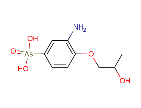 Benzenearsonic acid, 3-amino-4-(1-(2-hydroxy)propoxy)- cas  5423-12-1