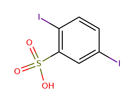Molecular Structure of 745050-66-2 (2,5-diiodo-benzenesulfonic acid)