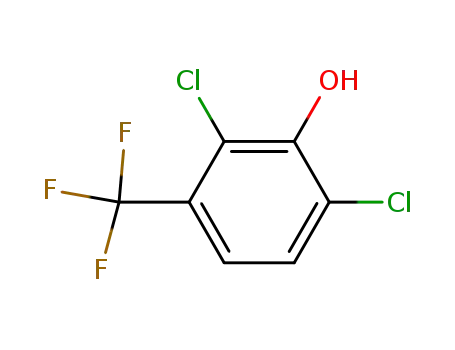 Molecular Structure of 393-00-0 (2,6-dichloro-3-trifluoromethyl-phenol)