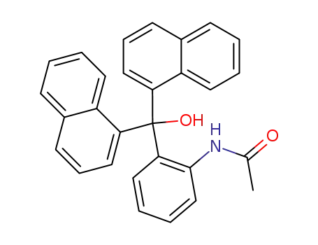 Molecular Structure of 103166-36-5 (acetic acid-[2-(hydroxy-di-[1]naphthyl-methyl)-anilide])