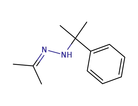 Molecular Structure of 58654-22-1 (2-Propanone, (1-methyl-1-phenylethyl)hydrazone)