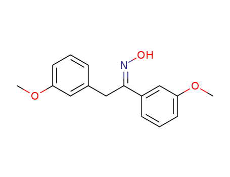 Ethanone,1,2-bis(3-methoxyphenyl)-, oxime cas  5471-44-3