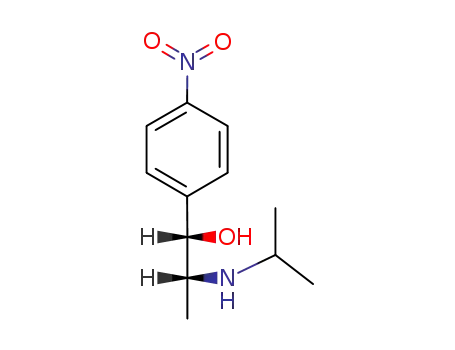 Molecular Structure of 24305-41-7 (Benzenemethanol, a-[1-[(1-methylethyl)amino]ethyl]-4-nitro-)