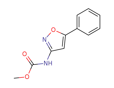 Molecular Structure of 62847-47-6 (Carbamic acid, (5-phenyl-3-isoxazolyl)-, methyl ester)