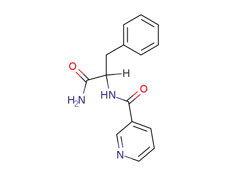 Nicotinamide, N-(alpha-carbamoylphenethyl)-, L-