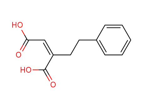 Molecular Structure of 5469-48-7 ((2E)-2-(2-phenylethyl)but-2-enedioic acid)