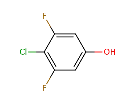 Molecular Structure of 2268-03-3 (4-CHLORO-3,5-DIFLUOROPHENOL)