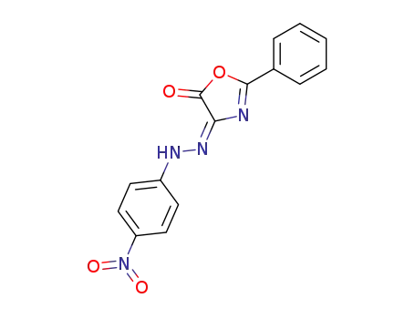 Molecular Structure of 84719-24-4 (2-phenyl-oxazole-4,5-dione-4-(4-nitro-phenylhydrazone))