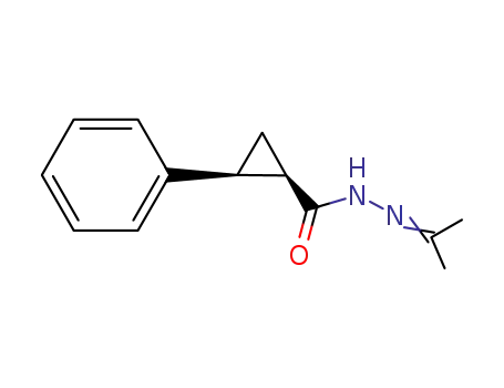 (+/-)-<i>cis</i>-2-phenyl-cyclopropane-carboxylic acid-<sup>(1)</sup>-isopropylidenehydrazide