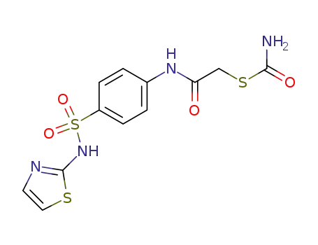 carbamoylmercapto-acetic acid-(4-thiazol-2-ylsulfamoyl-anilide)