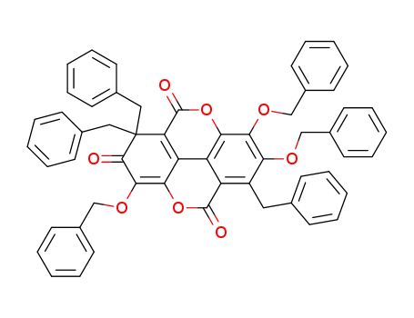 1,1,6-tribenzyl-3,7,8-tris-benzyloxy-1<i>H</i>-chromeno[5,4,3-<i>cde</i>]chromene-2,5,10-trione