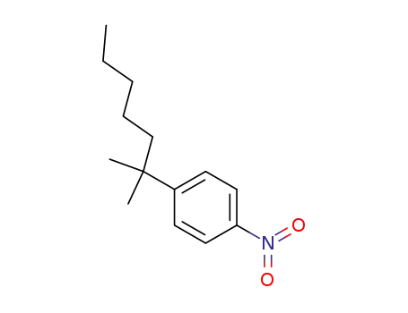 Molecular Structure of 859977-47-2 (2-methyl-2-(4-nitro-phenyl)-heptane)
