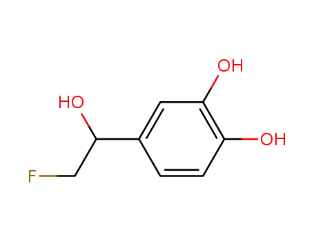 Molecular Structure of 402-98-2 (1-(3,4-dihydroxy-phenyl)-2-fluoro-ethanol)