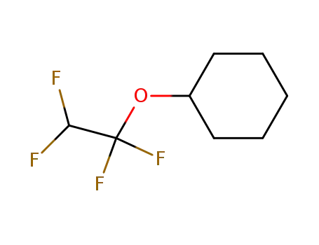 Molecular Structure of 456-63-3 (Cyclohexyl 1,1,2,2-tetrafluoroethyl ether)