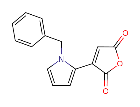 Molecular Structure of 92498-00-5 ((1-benzyl-pyrrol-2-yl)-maleic acid anhydride)