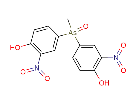 Molecular Structure of 5449-92-3 (Phenol,4,4'-(methylarsinylidene)bis[2-nitro- (9CI))