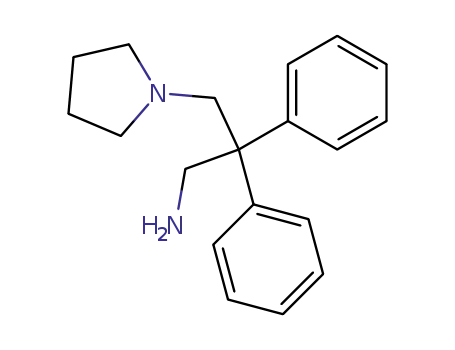 Molecular Structure of 500334-25-8 (1-(3-amino-2,2-diphenyl-propyl)-pyrrolidine)