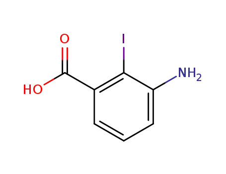 Molecular Structure of 85600-30-2 (3-Amino-2-iodobenzoic acid)