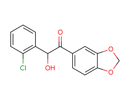 Ethanone, 1-(1,3-benzodioxol-5-yl)-2-(2-chlorophenyl)-2-hydroxy-