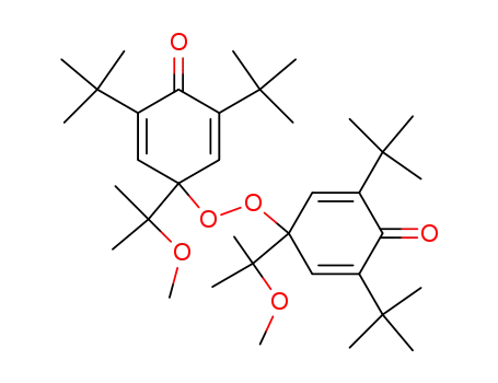 2,6,2',6'-tetra-<i>tert</i>-butyl-4,4'-bis-(α-methoxy-isopropyl)-4,4'-peroxy-bis-cyclohexa-2,5-dienone