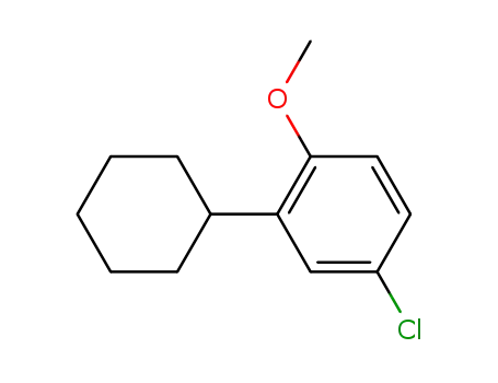 Molecular Structure of 40395-17-3 (4-chloro-2-cyclohexyl-anisole)