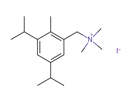 Molecular Structure of 6319-90-0 (N,N,N-trimethyl[2-methyl-3,5-di(propan-2-yl)phenyl]methanaminium)