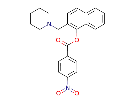 4-nitro-benzoic acid-(2-piperidinomethyl-[1]naphthyl ester)