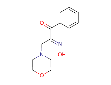 Molecular Structure of 100616-18-0 ((E)-2-(Hydroxyimino)-3-morpholinopropiophenon)